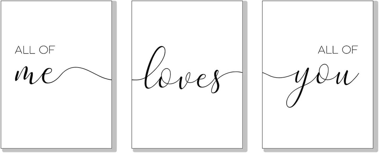 Minimalist Wall Art,Set of 3 Wall Art Canvas for Living Room,Bedroom Wall Decor,Quote Wall Art Print,11*14 Inch,Unframed (11W*14L)