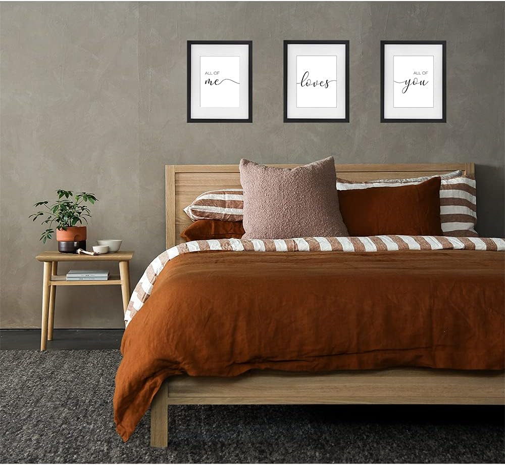 Minimalist Wall Art,Set of 3 Wall Art Canvas for Living Room,Bedroom Wall Decor,Quote Wall Art Print,11*14 Inch,Unframed (11W*14L)