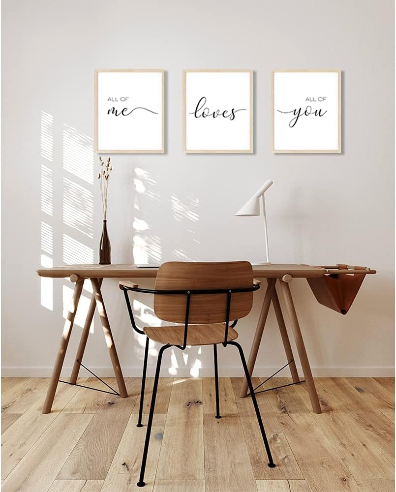 Minimalist Wall Art,Set of 3 Wall Art Canvas for Living Room,Bedroom Wall Decor,Quote Wall Art Print,11*14 Inch,Unframed (11W*14L)